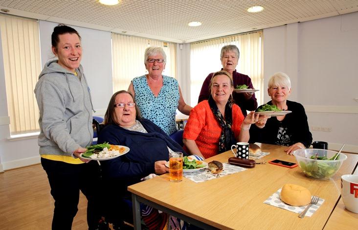 Older People at Club in Community Hall